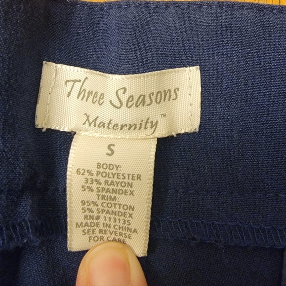 Three Seasons Maternity Blue Dress Pants - Size Small - Picture 2 of 3